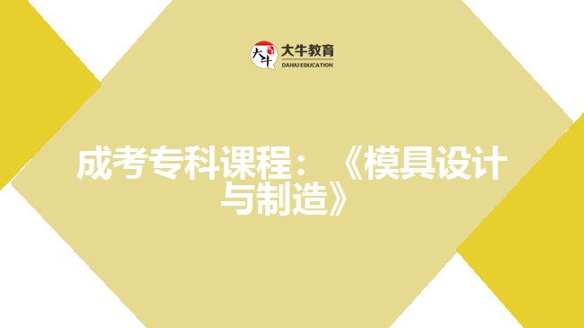 成考?？普n程模具設(shè)計(jì)與制造