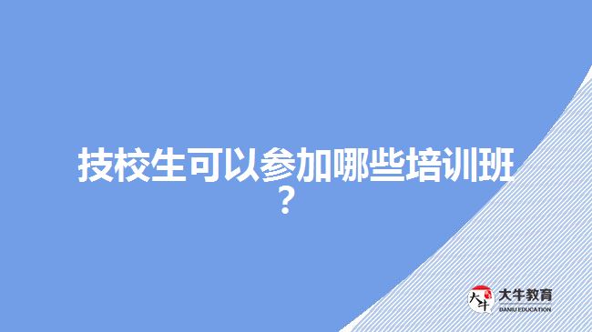 技校生可以參加哪些培訓班？