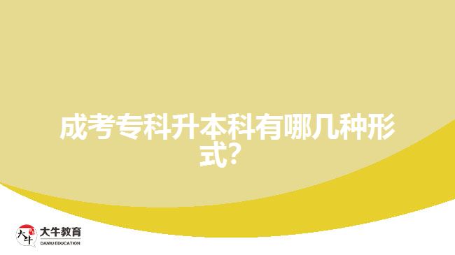 成人專(zhuān)科升本科有哪幾種形式？