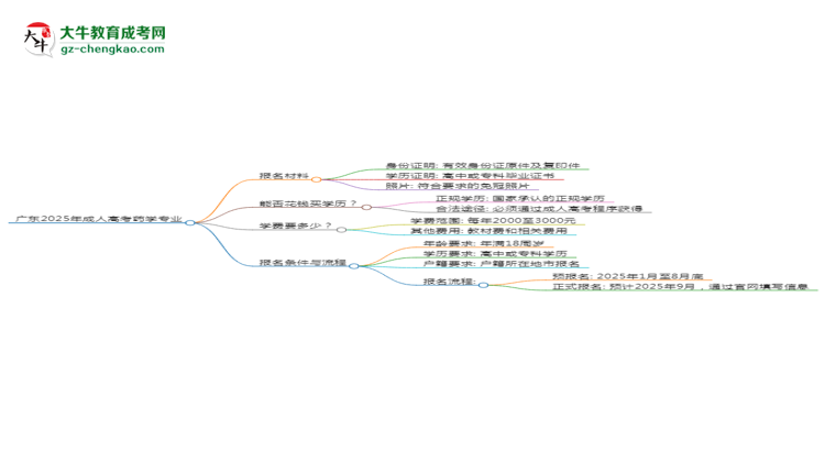 廣東2025年成人高考藥學(xué)專業(yè)學(xué)歷能考公嗎？思維導(dǎo)圖
