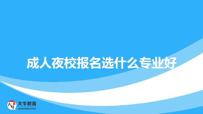 成人夜校報(bào)名選什么專(zhuān)業(yè)好