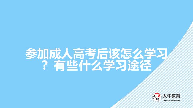 參加成人高考后該怎么學(xué)習(xí)？有些什么學(xué)習(xí)途徑