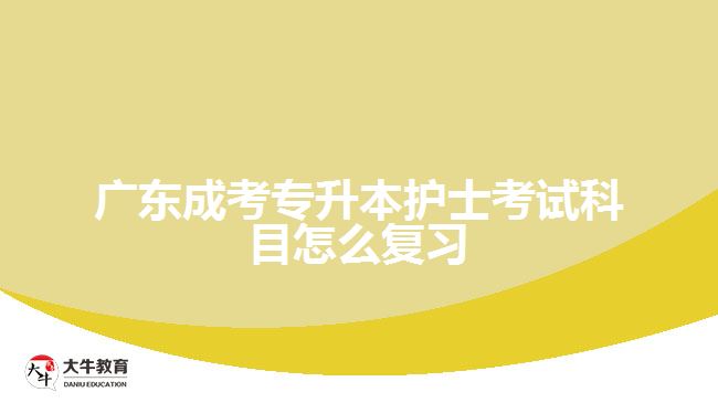 廣東成考專(zhuān)升本護(hù)士考試科目怎么復(fù)習(xí)