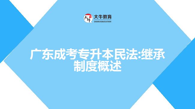 廣東成考專(zhuān)升本民法:繼承制度概述