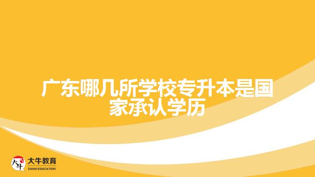 廣東哪幾所學(xué)校專(zhuān)升本是國(guó)家承認(rèn)學(xué)歷