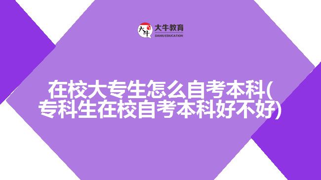 在校大專生怎么自考本科(?？粕谛Ｗ钥急究坪貌缓?