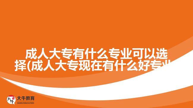 成人大專有什么專業(yè)可以選擇(成人大?，F(xiàn)在有什么好專業(yè))