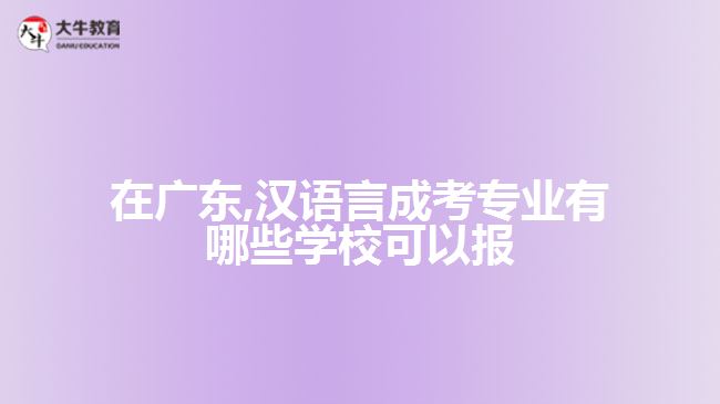 在廣東,漢語言成考專業(yè)有哪些學(xué)?？梢詧?bào)