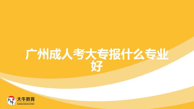 廣州成人考大專(zhuān)報(bào)什么專(zhuān)業(yè)好