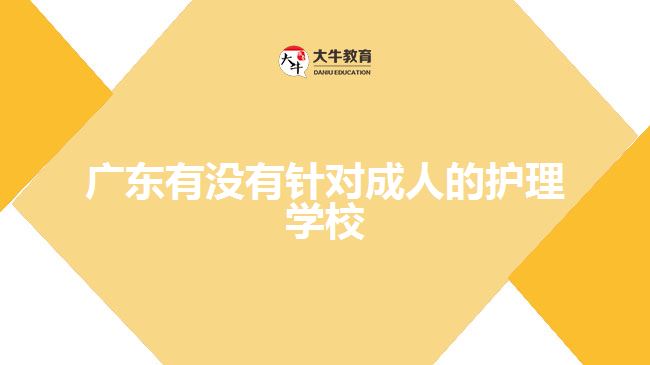 廣東有沒有針對(duì)成人的護(hù)理學(xué)校