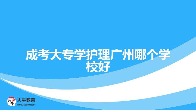 成考大專(zhuān)學(xué)護(hù)理廣州哪個(gè)學(xué)校好