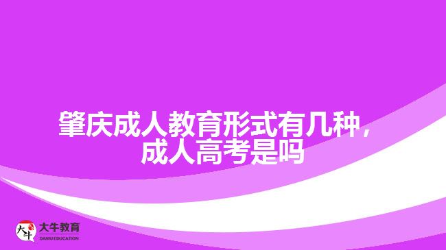 成人教育形式有幾種，成人高考是嗎
