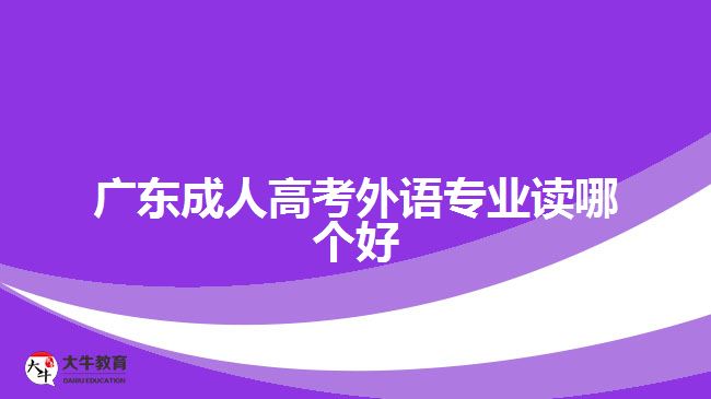 廣東成人高考外語(yǔ)專(zhuān)業(yè)讀哪個(gè)好