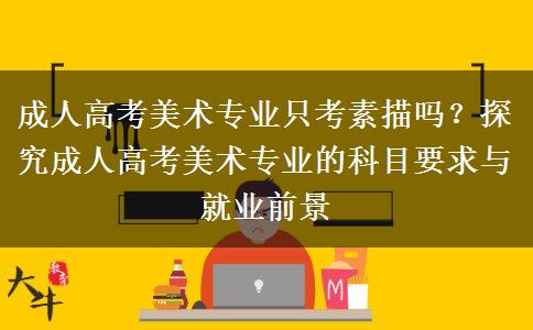 成人高考美術(shù)專業(yè)只考素描嗎？
