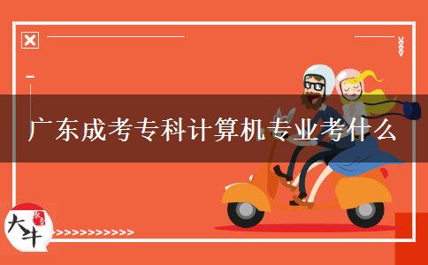 廣東成考?？朴?jì)算機(jī)專業(yè)考什么