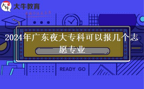 2024年廣東夜大?？瓶梢詧髱讉€志愿專業(yè)