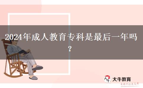 2024年成人教育?？剖亲詈笠荒陠?？
