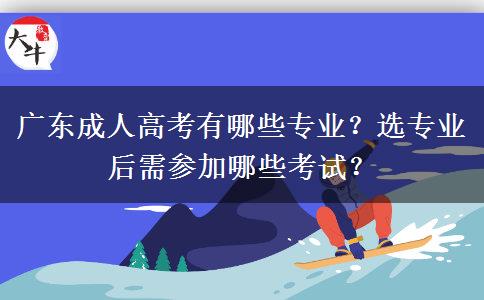 廣東成人高考有哪些專業(yè)？選專業(yè)后需參加哪些考試？