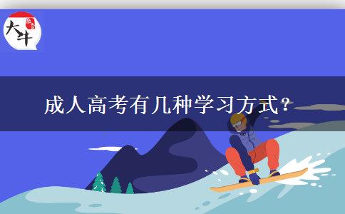 成人高考有幾種學(xué)習(xí)方式？
