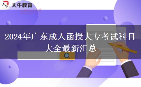 2024年廣東成人函授大?？荚嚳颇看笕钚聟R總