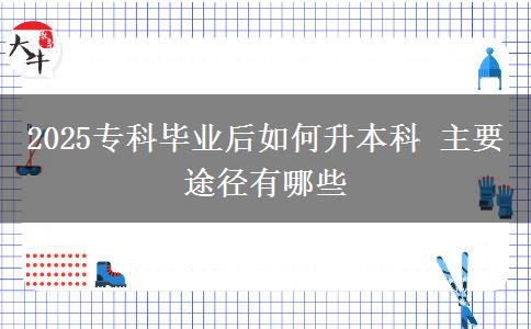 2025?？飘厴I(yè)后如何升本科 主要途徑有哪些
