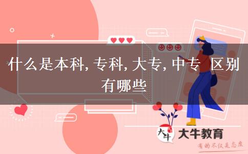 什么是本科,?？?大專,中專 區(qū)別有哪些