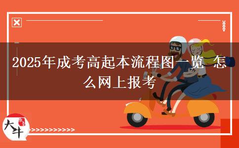 2025年成考高起本流程圖一覽 怎么網上報考