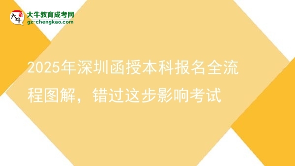 【保姆級(jí)】2025年深圳函授本科報(bào)名全流程圖解，錯(cuò)過這步影響考試